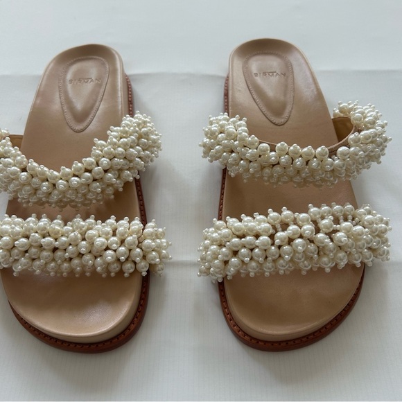 Alexandre Birman Women's Constanza Faux Pearl Sandals - Picture 4 of 11